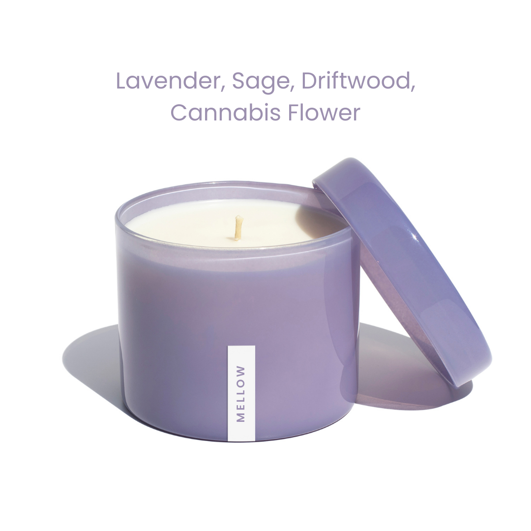 Mellow | 16oz Soy Candle - Reusable Purple Container