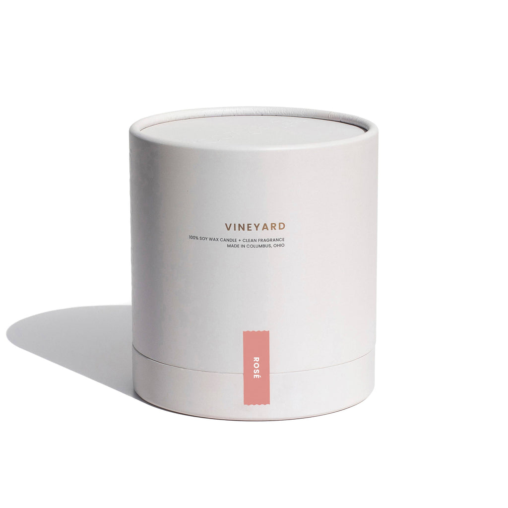 Rosé – Wine-Inspired Soy Candle in Reusable Glass