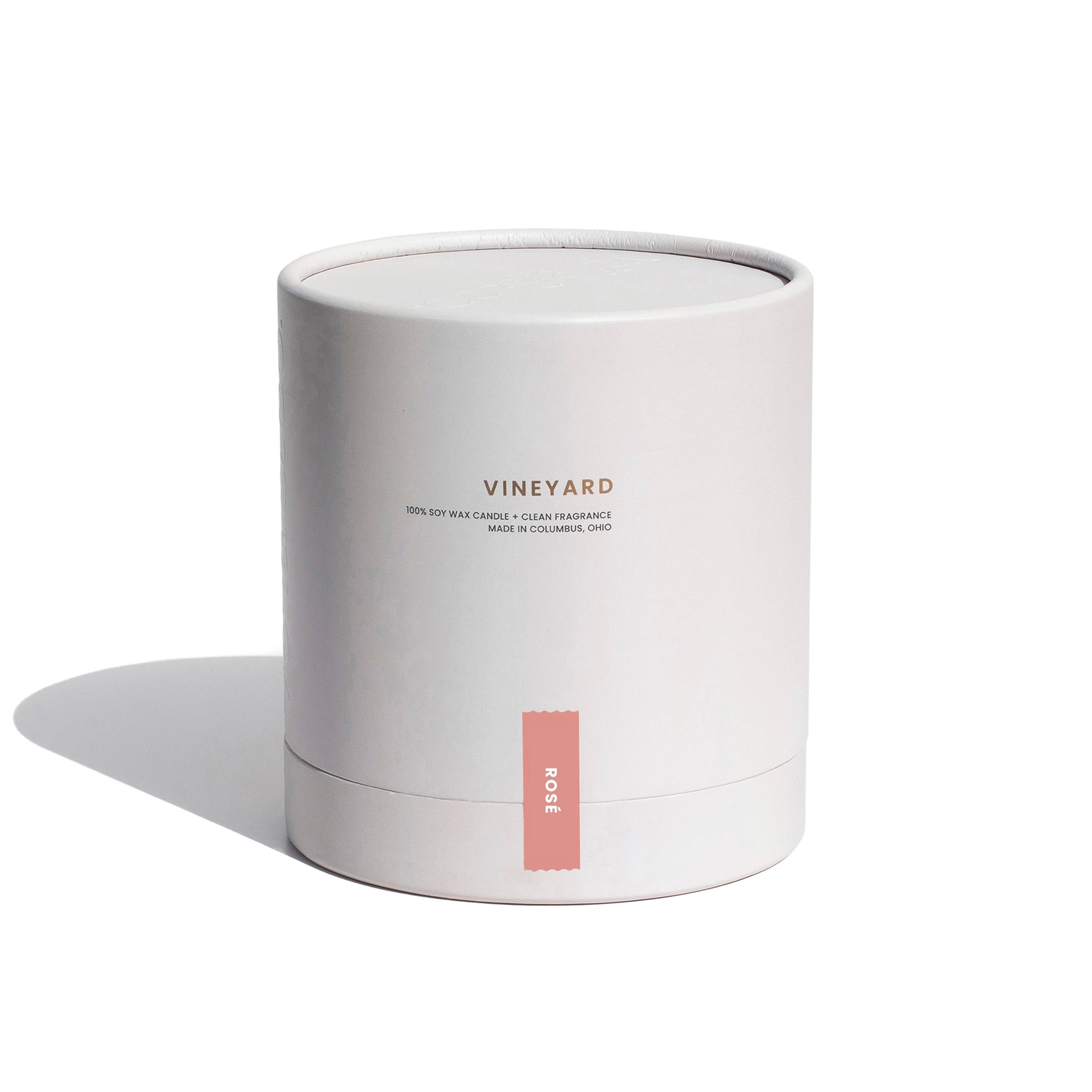 Rosé – Wine-Inspired Soy Candle in Reusable Glass