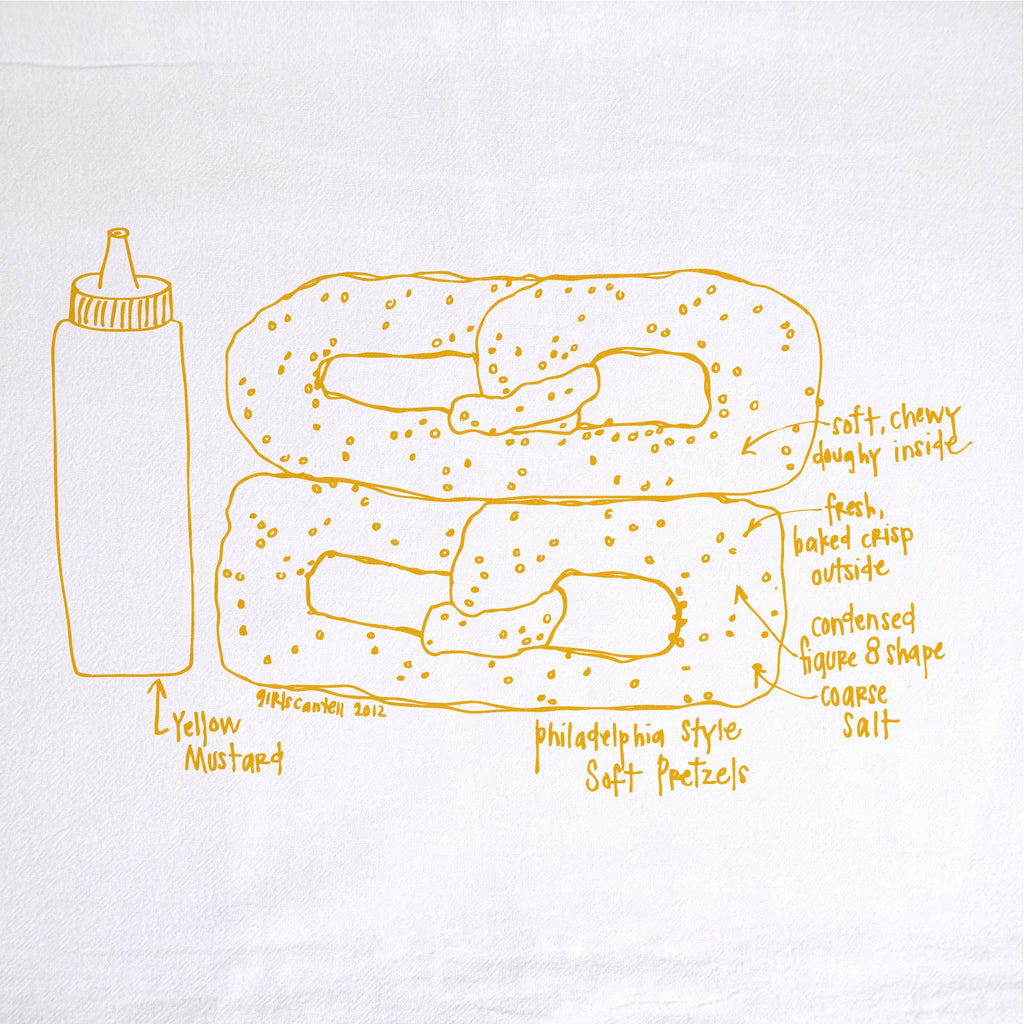 Soft Pretzel Tea Towel