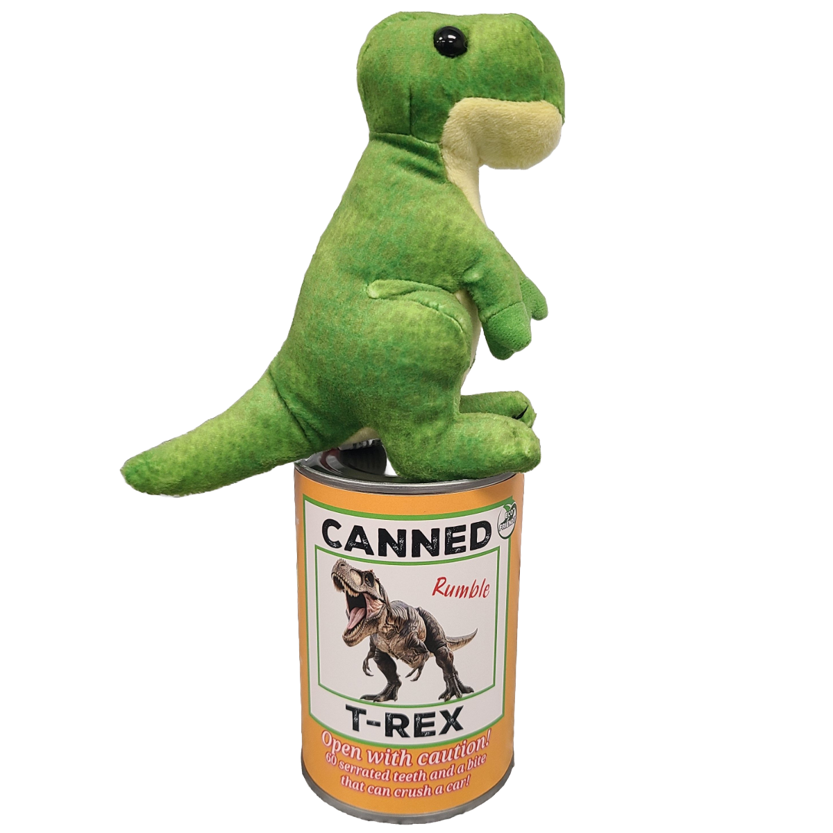 Rumble the Canned T-Rex Dinosaur | Plush w/Funny Jokes