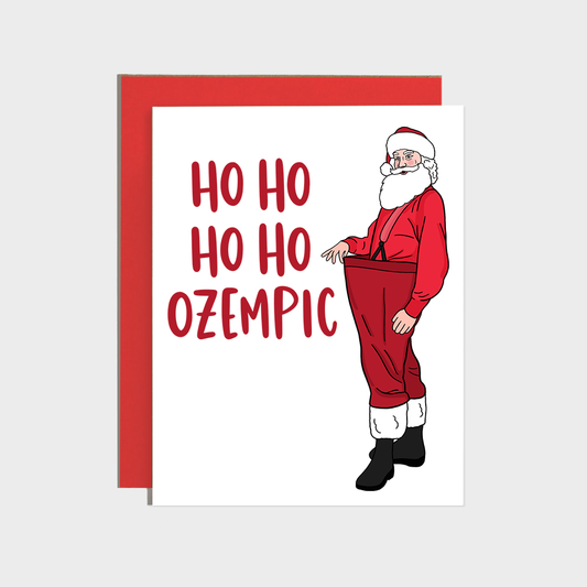 Ho Ho Ozempic Santa Holiday Card