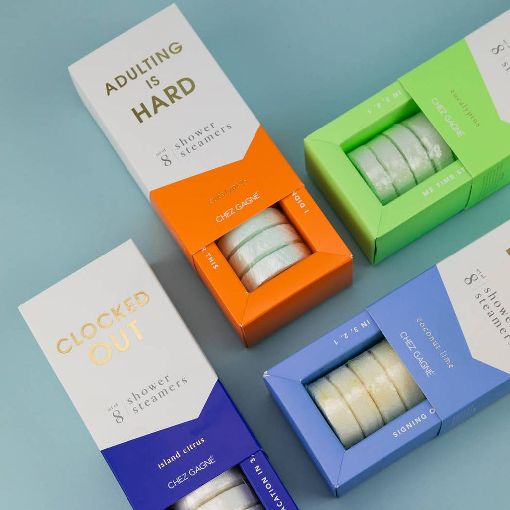 Clocked Out Shower Steamers - Set of 8