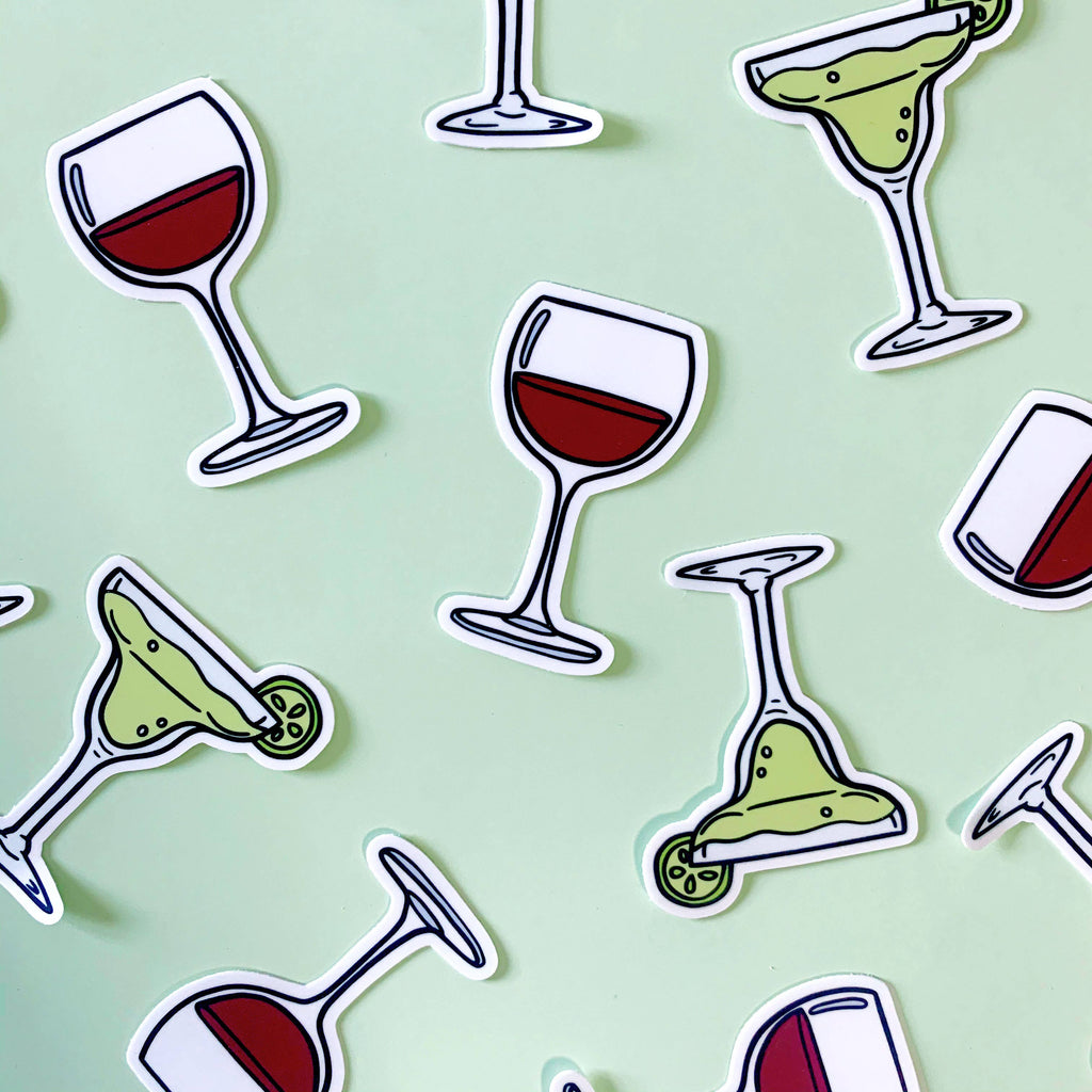 Local Wine Sticker Wine Glass Sticker – LaserPhilly