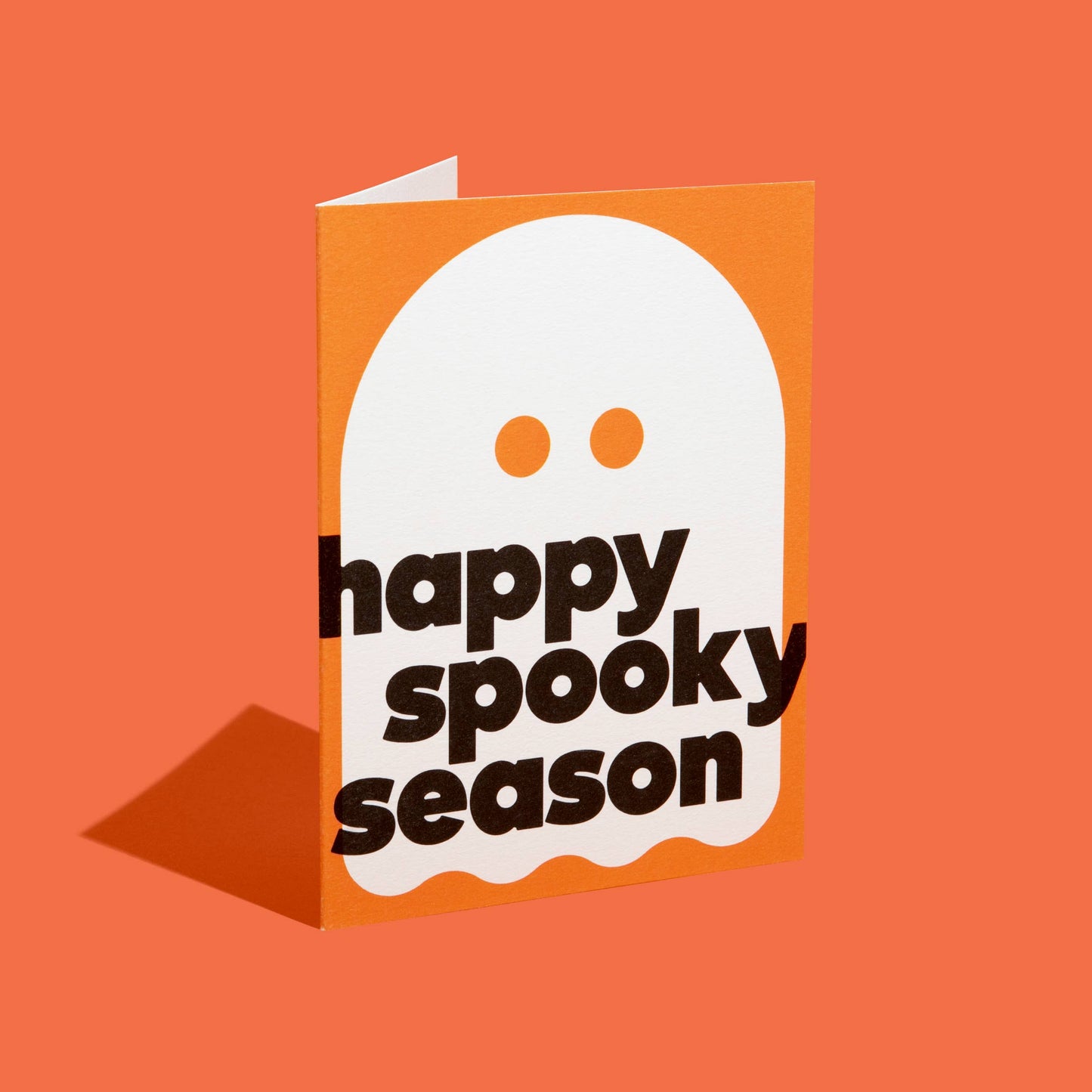 Happy Spooky Season Halloween Ghost Greeting Card