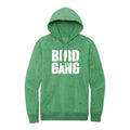 Bird Gang Hoodie: Heather Kelly Green / S