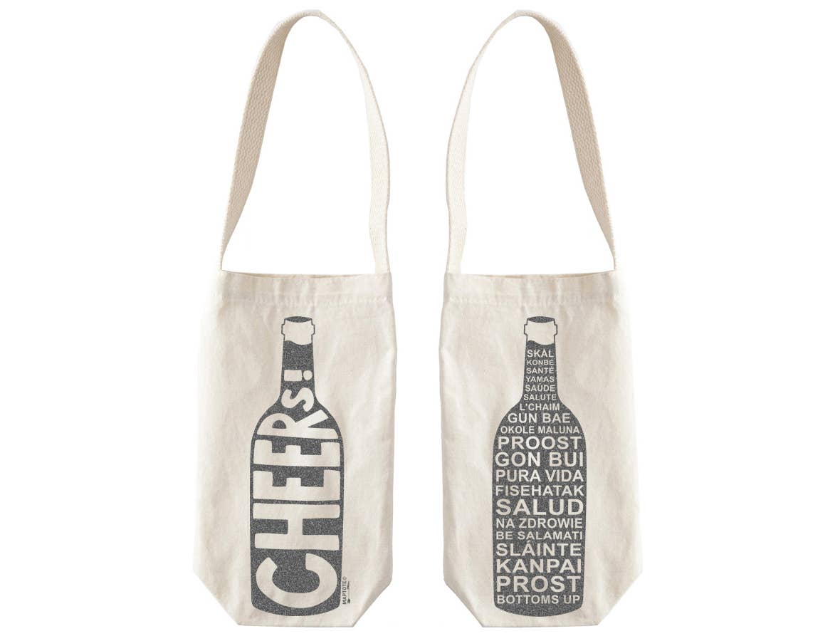 Cheers! Single Wine Tote