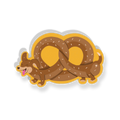 Pretzel Puppy Love Funny Cute Vinyl Sticker, East Coast