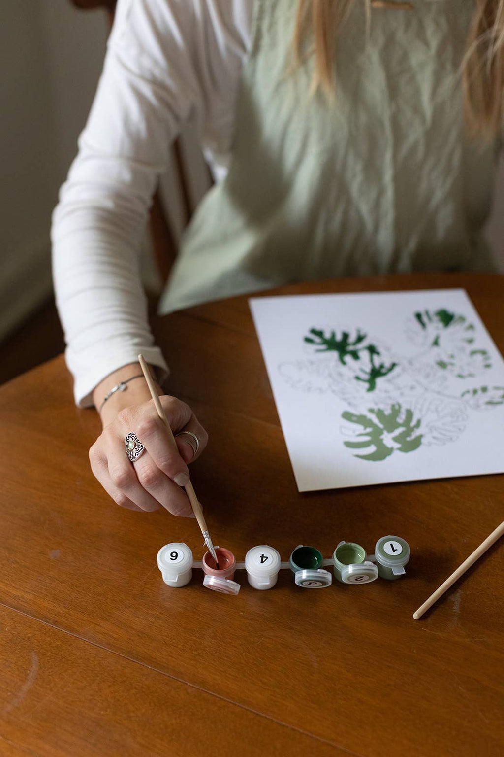 Hydrangea Garden Paint-By-Numbers kit