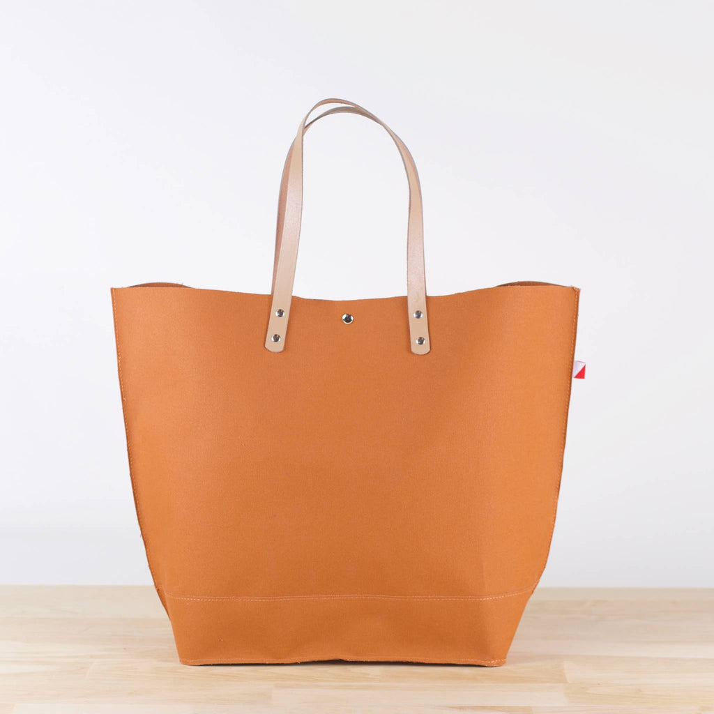 Monterey Laminated Canvas Leather Tote