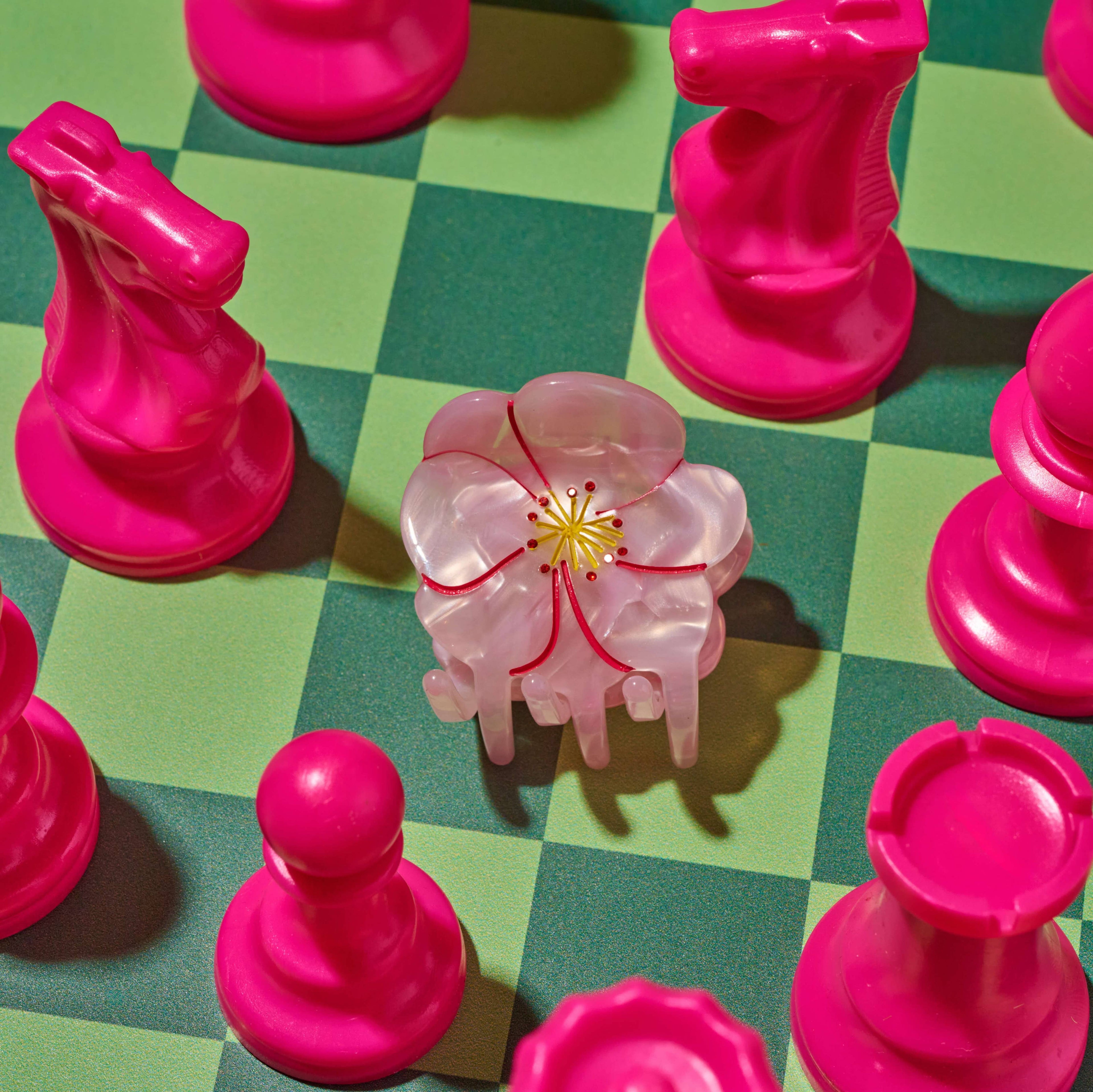 Mini Cherry Blossom Hair Claw Clip