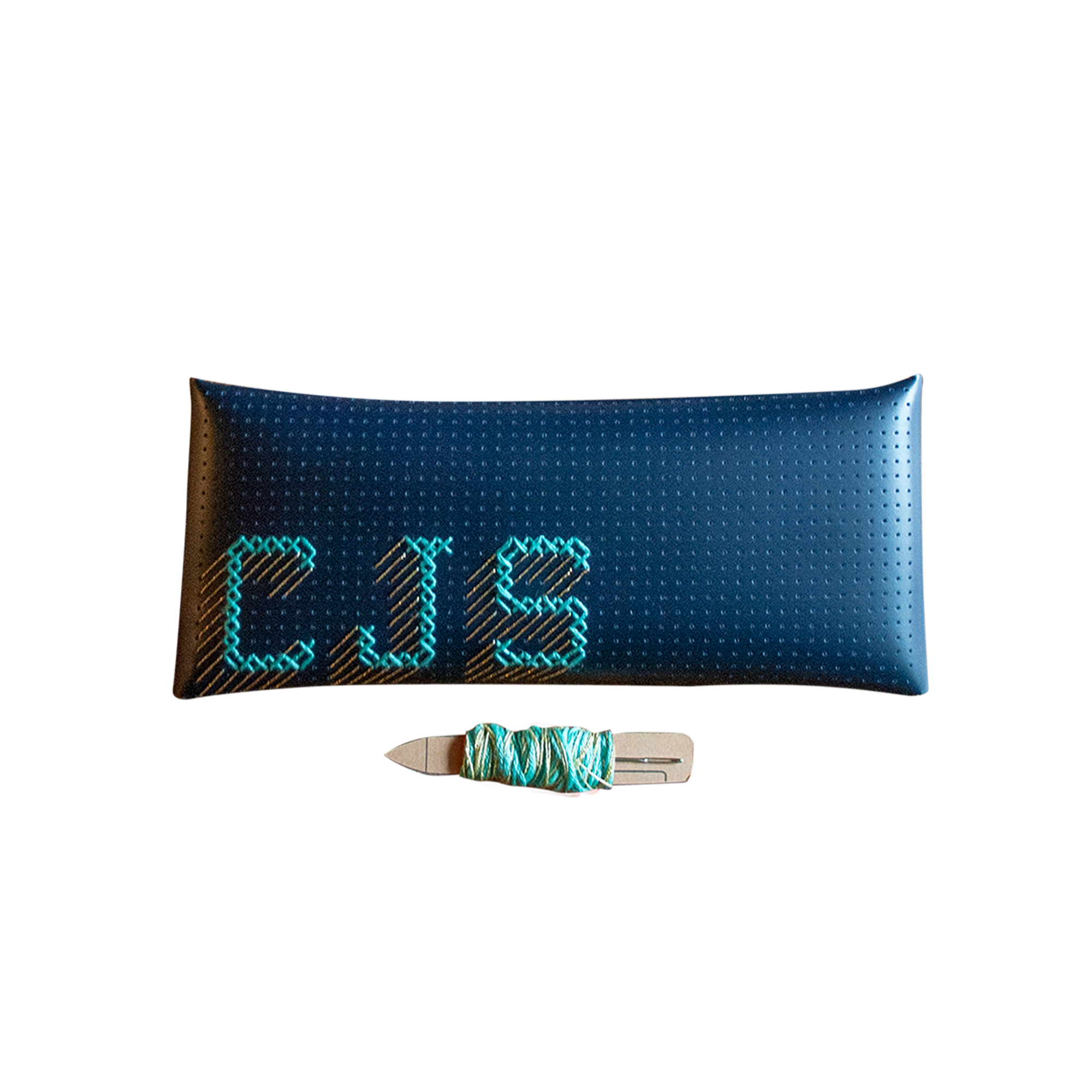 Stitch Glasses / Pencil Case - Navy DIY cross stitch kit