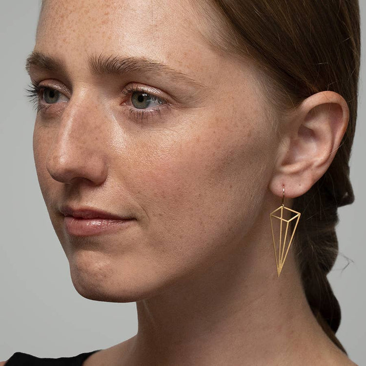 Tall Pyramid Earrings