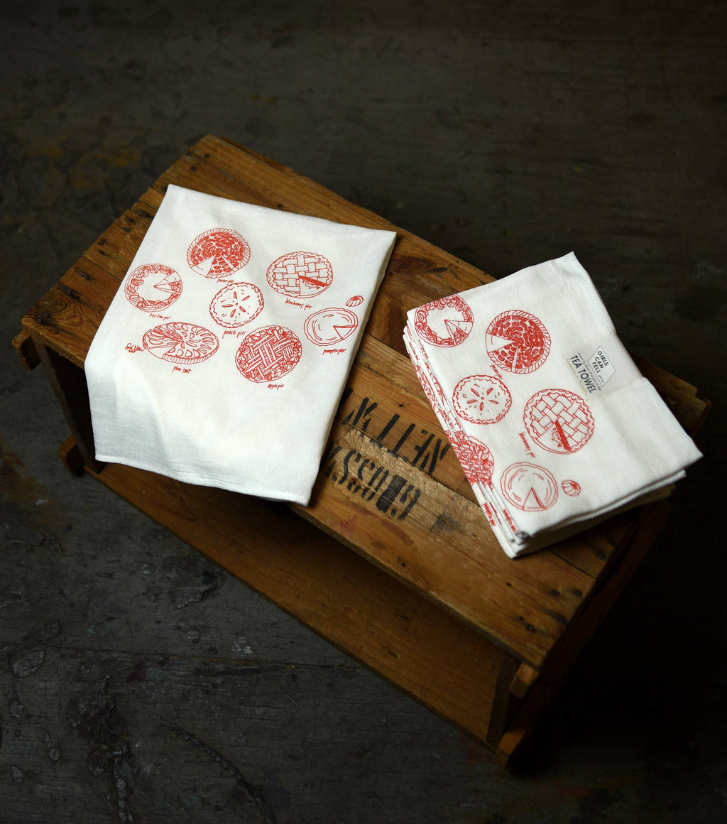 Holiday Pies Tea Towel