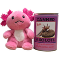 Boba the Canned Axolotl | Stuffed Animal Plush w/Jokes