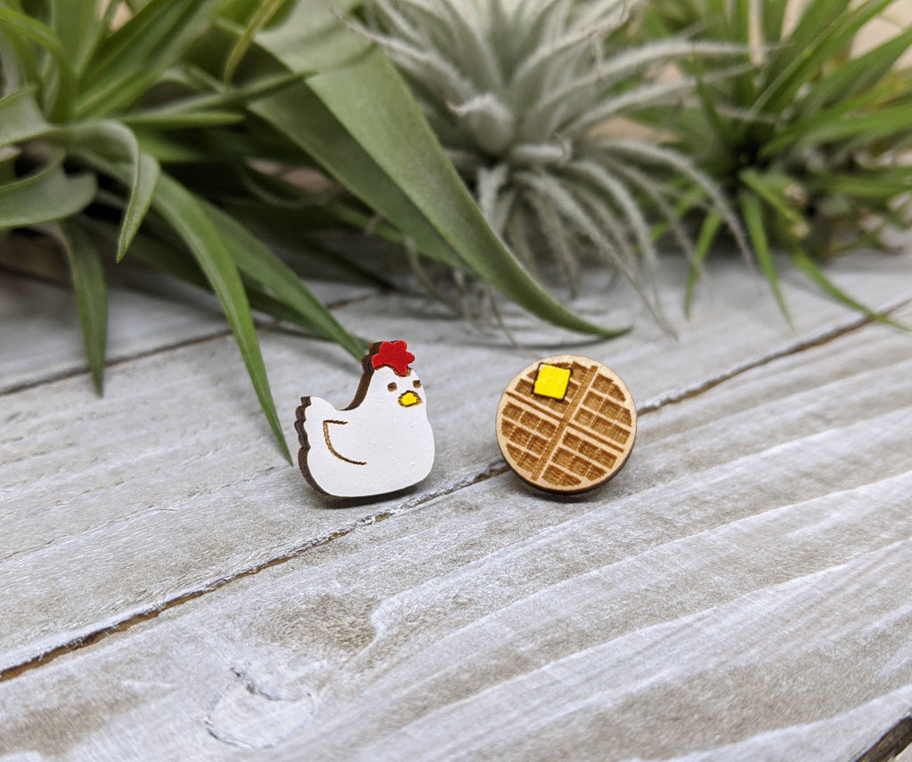 Chicken and Waffles Earrings