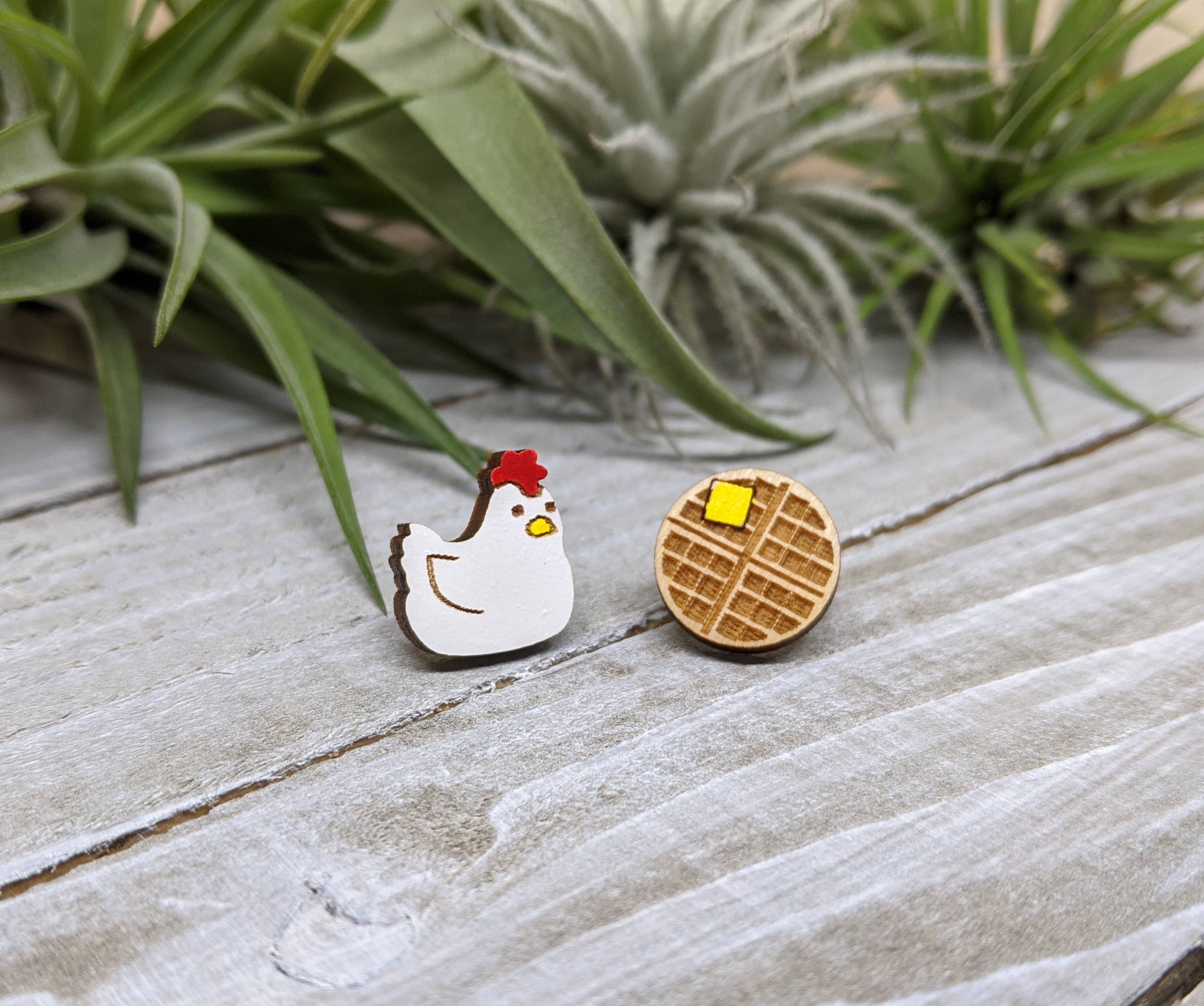 Chicken and Waffles Earrings