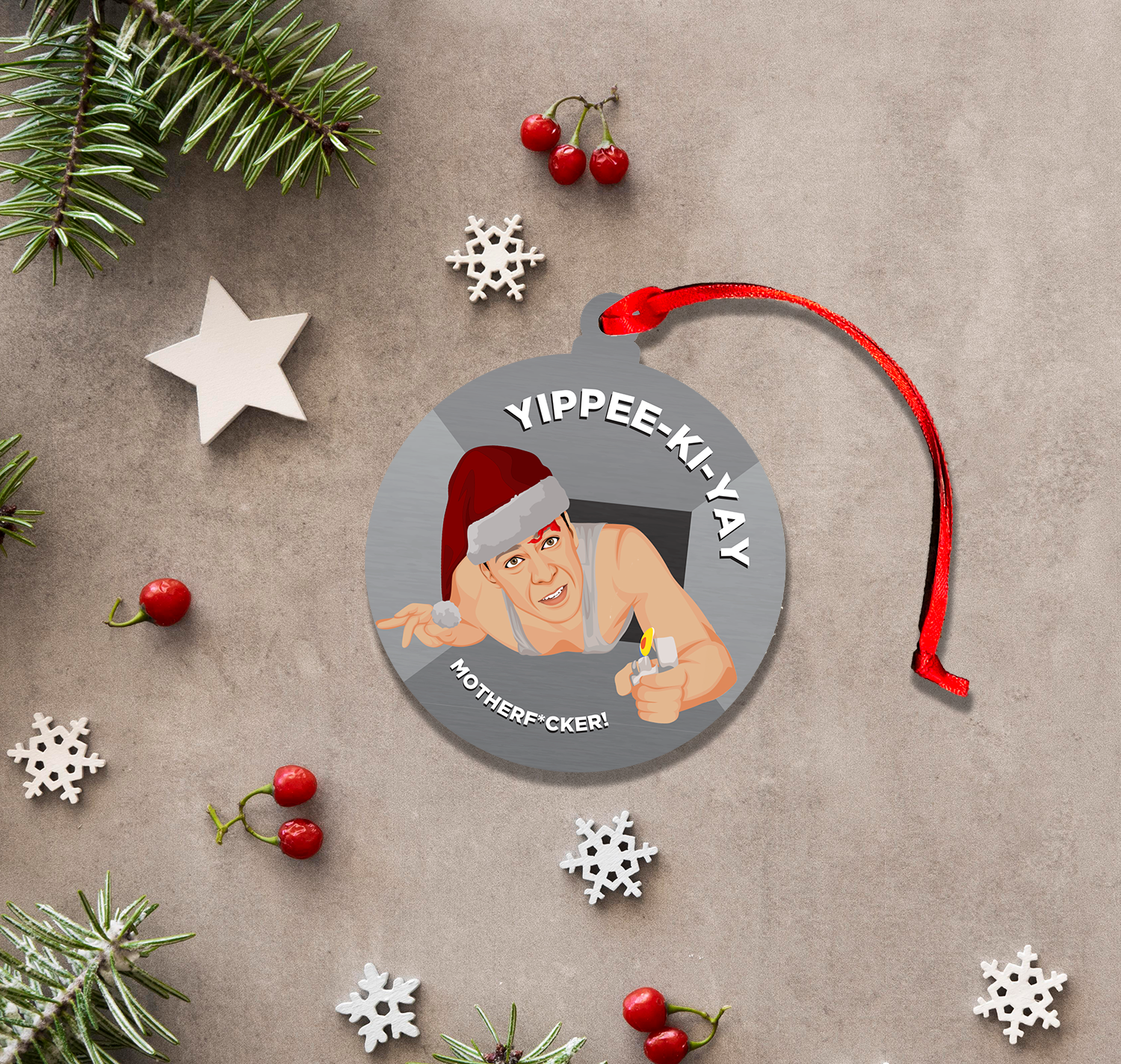 Yippie Ki-Yay MF'er Tree Ornament