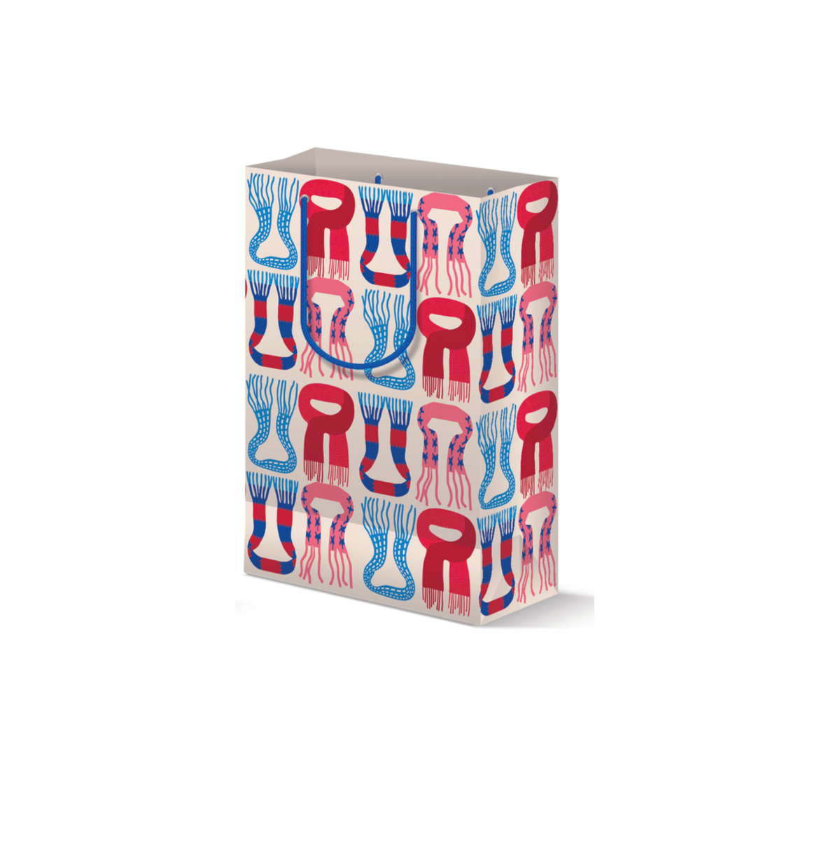 Fuzzy Scarves Holiday Gift Bag