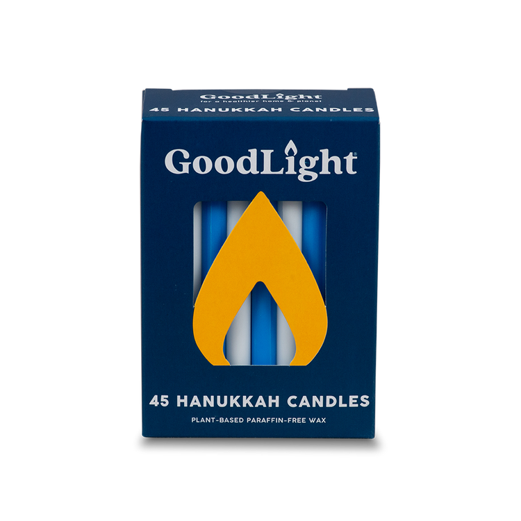 Hanukkah Candles | 45-Count Box: Blue & White