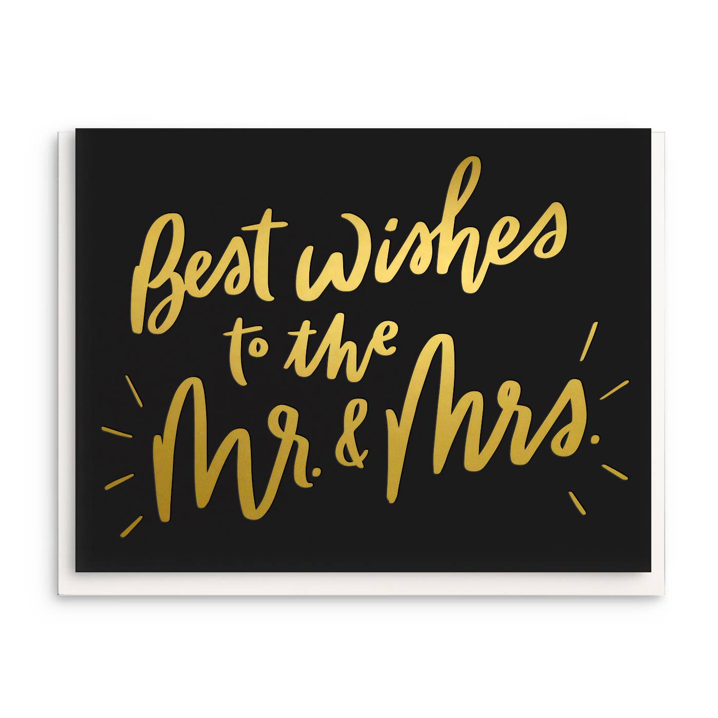 Best Wishes - Foil Wedding Greeting Card