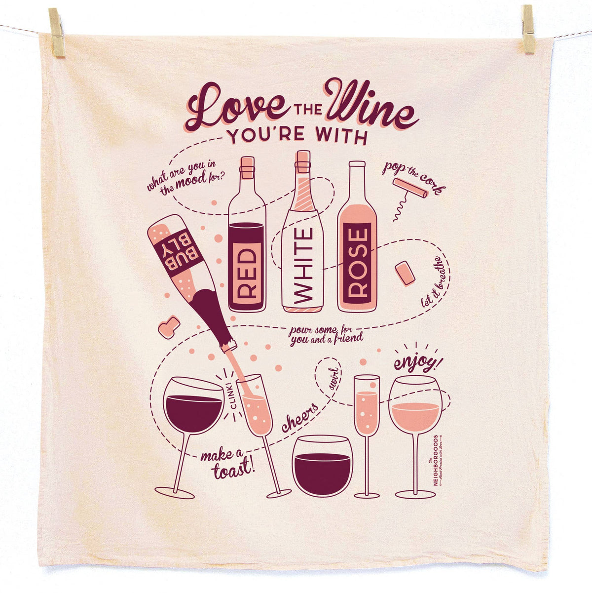 Wine Tea Towel