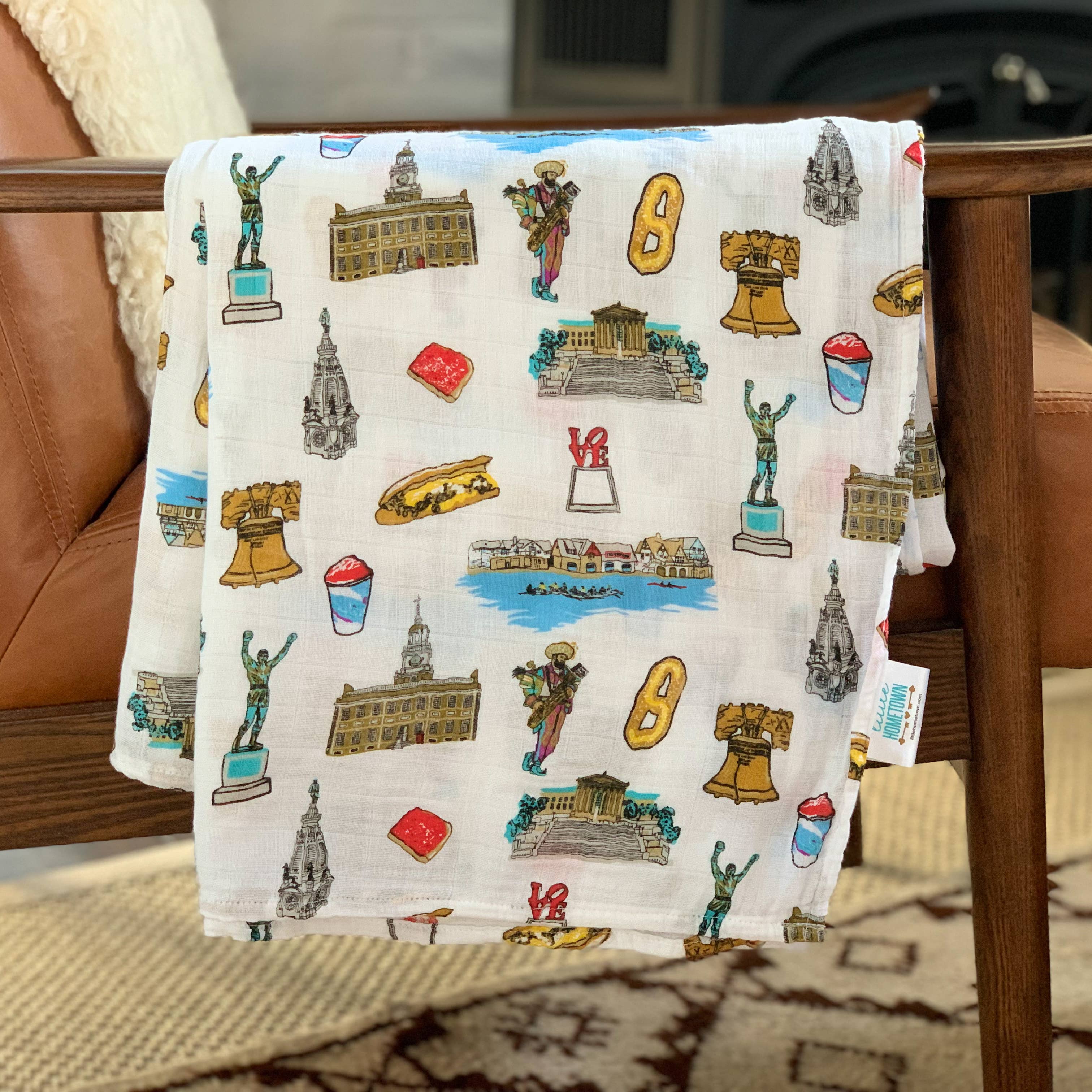 Philadelphia Baby Swaddle Blanket (Unisex)