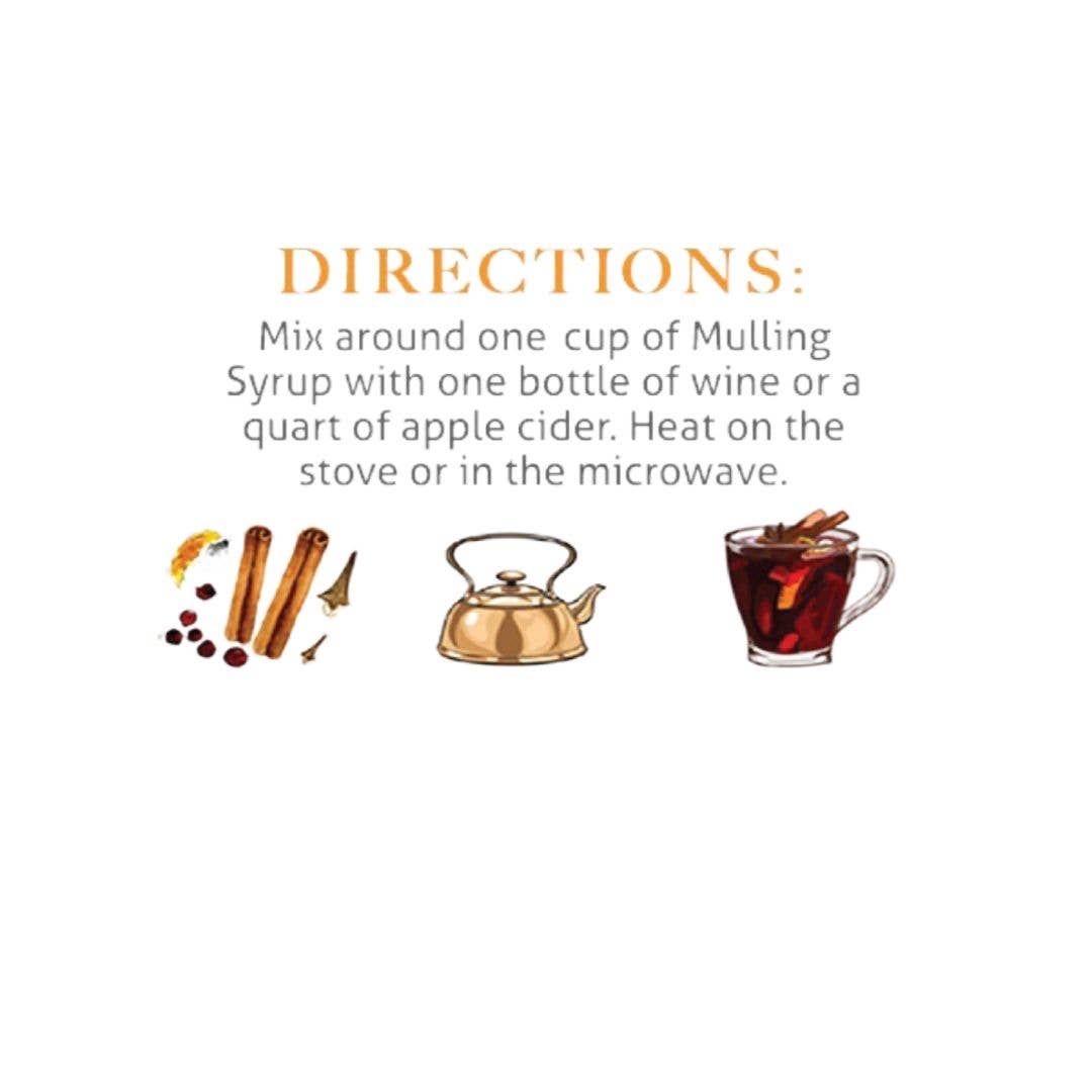 Mulling Syrup for Mulled Wine, Cider, Baking, 16 fl oz