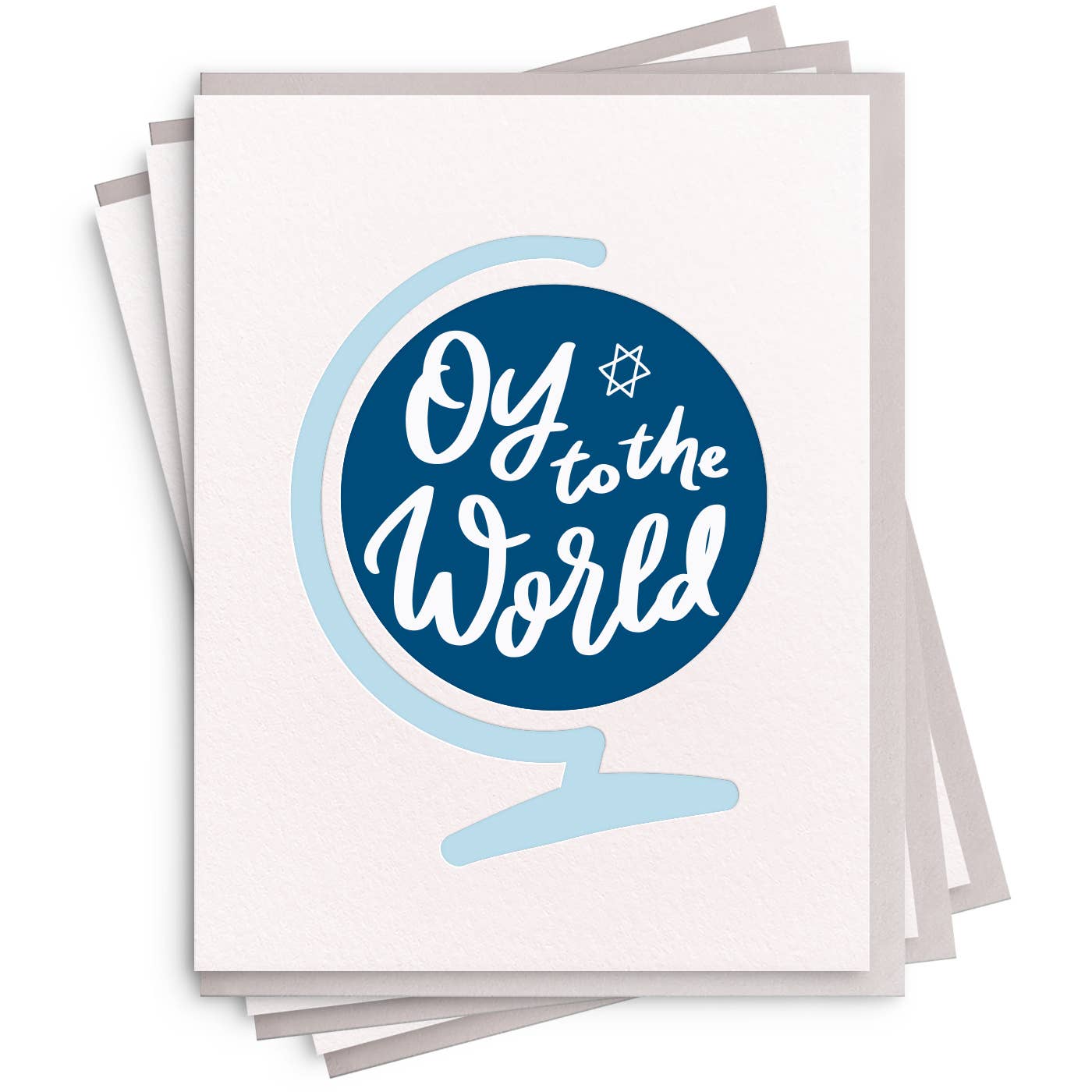 Oy To The World - Box Set of 6 Hanukkah Greeting Cards