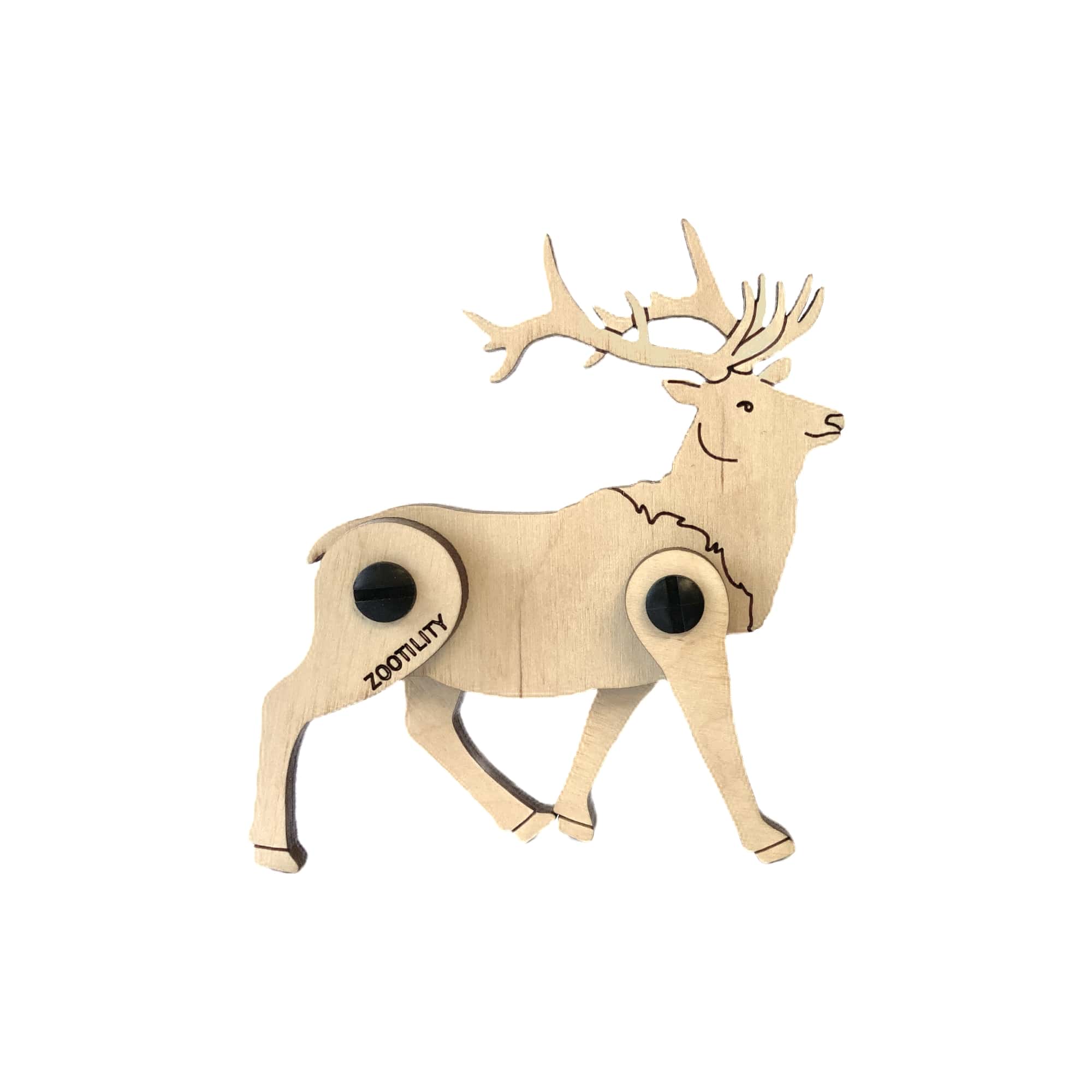 Wooden 3D Puzzle Toy - Reindeer