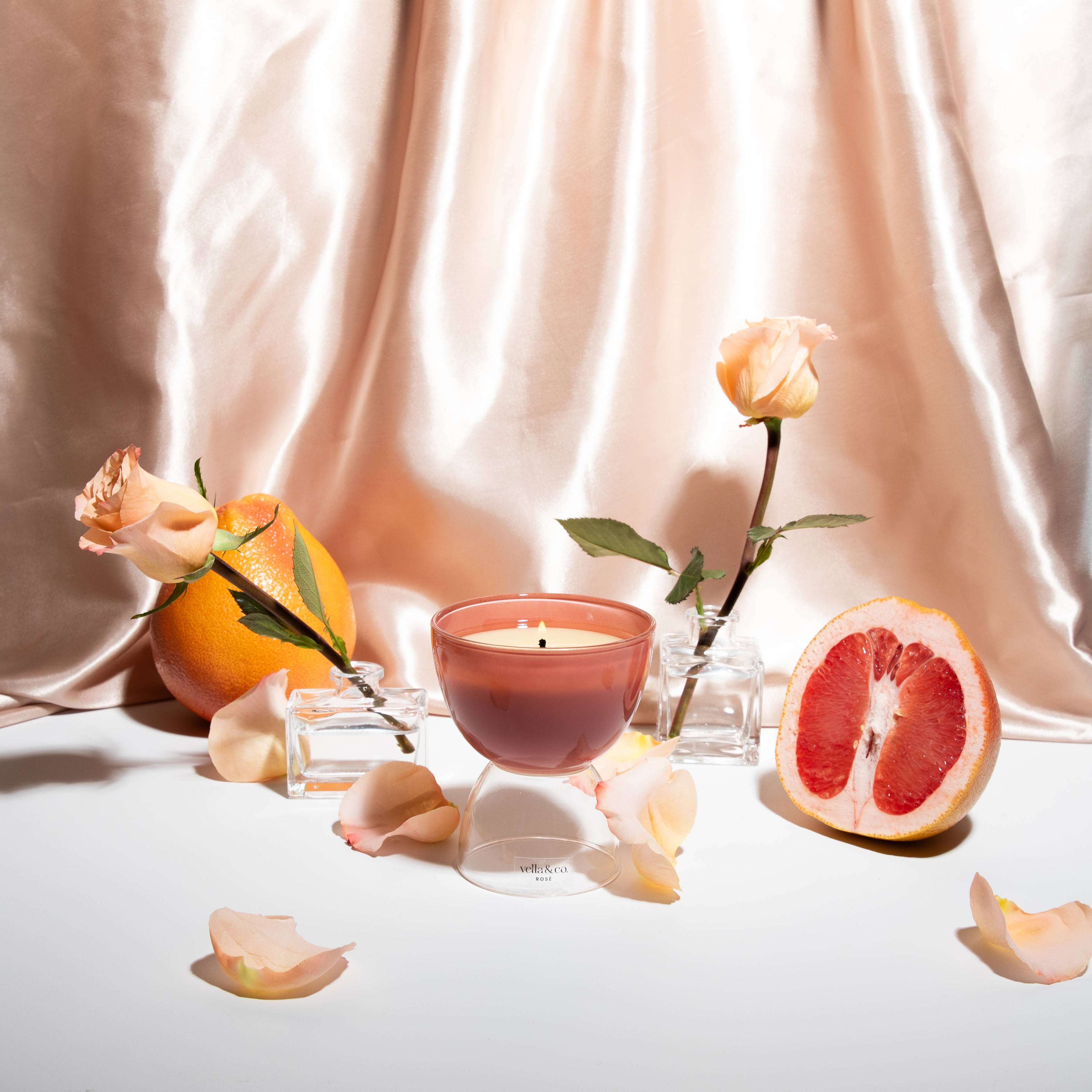 Rosé – Wine-Inspired Soy Candle in Reusable Glass
