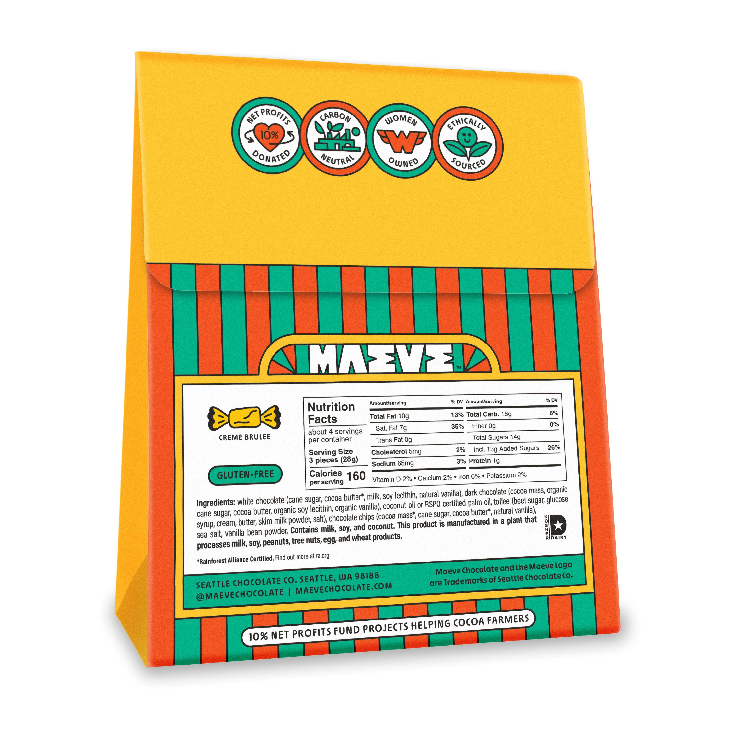 Creme Brulee Crackle Bonbon Box - 4oz