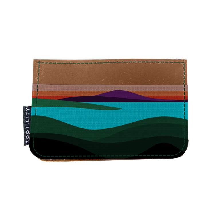 Card Holder Wallet - Prints: No. 51 (Peach Lake)