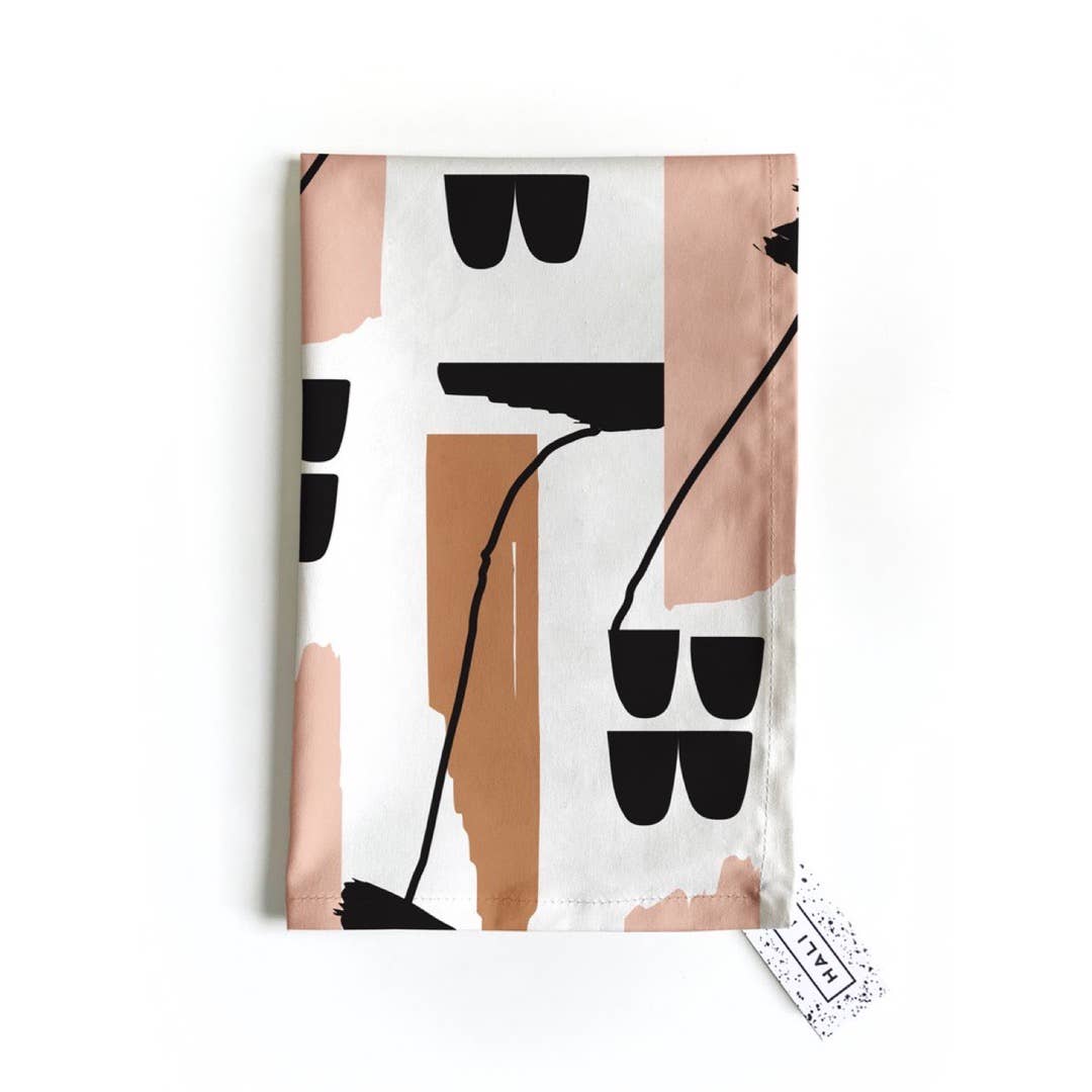 Tea Towel Printed - Geometric Collection: Hold On