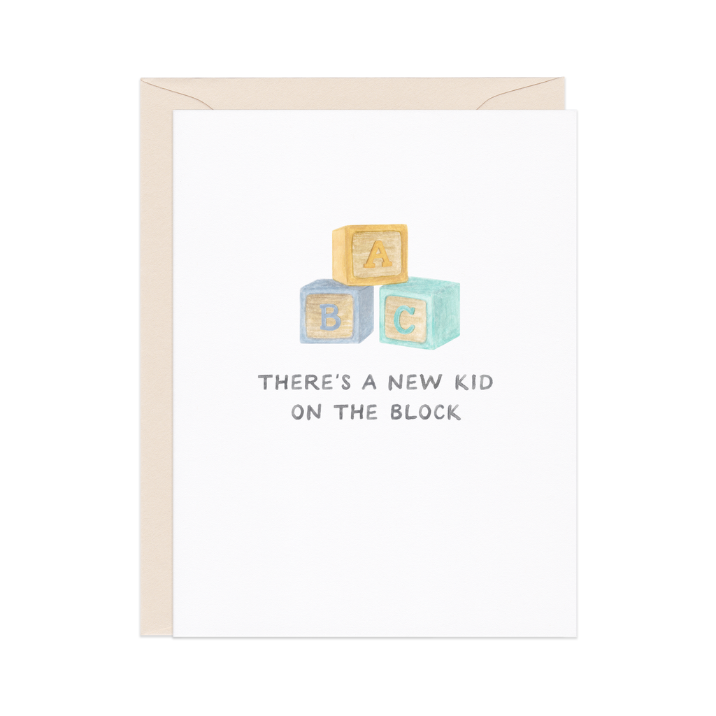 New Kid On The Block Baby Card
