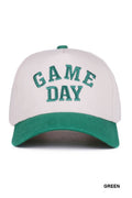 Embroidered 'Game Day' Cap: Green