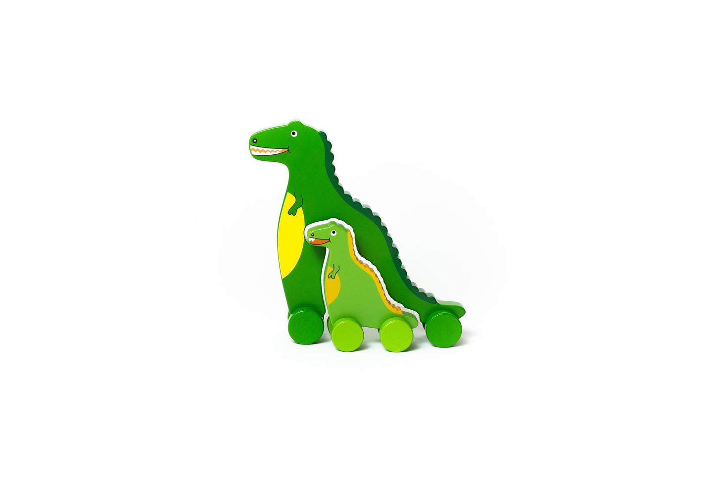 T Rex Dino Big & Little Wooden Roller