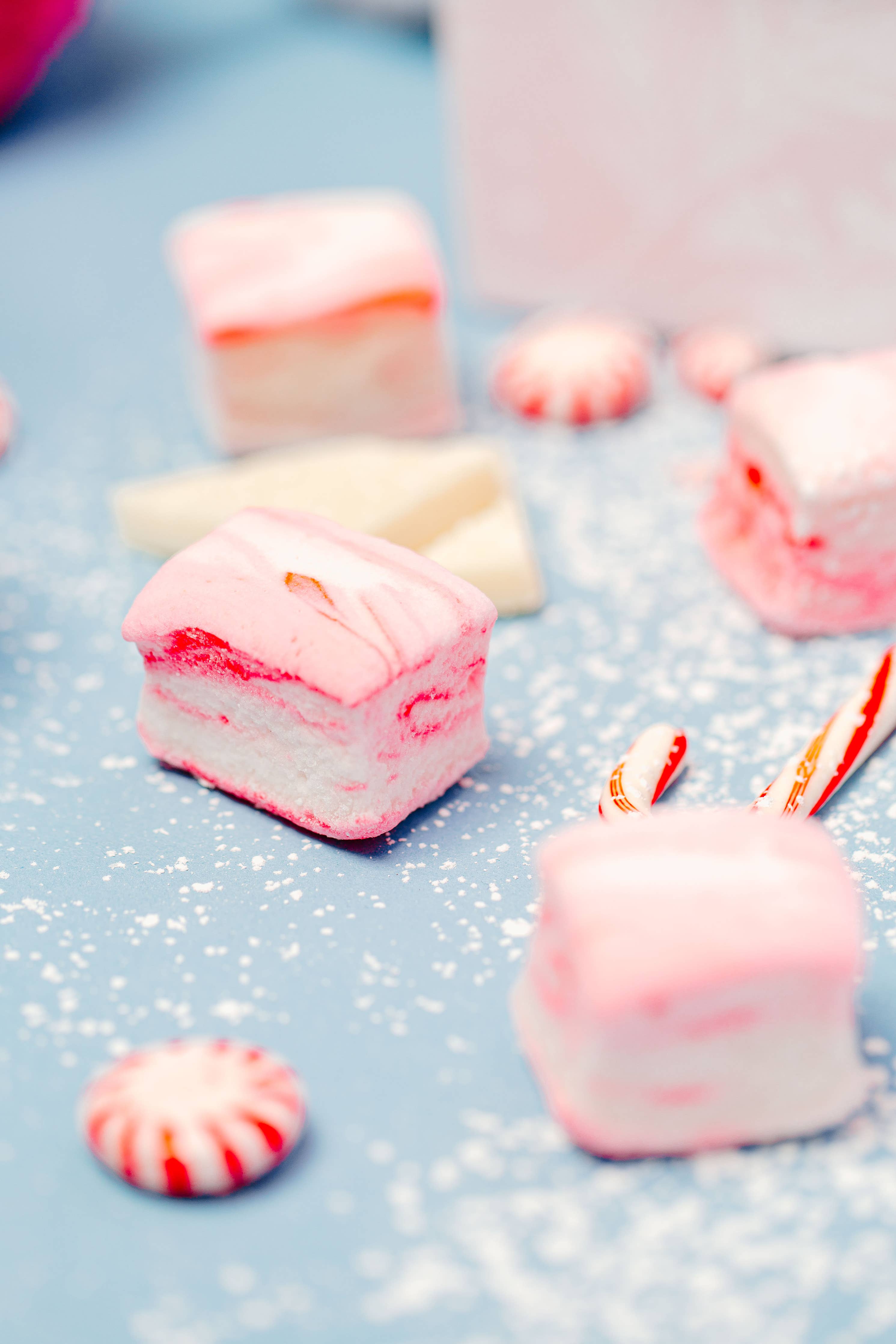 Peppermint Marshmallows / Gluten Free / Dairy Free / Candies