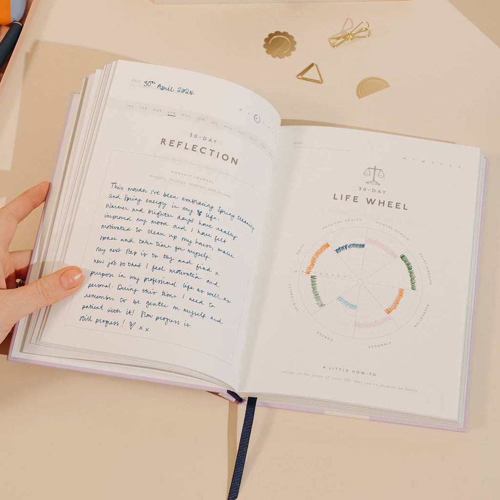 Guided Gratitude Journal, A5 Hardcover - Reflect
