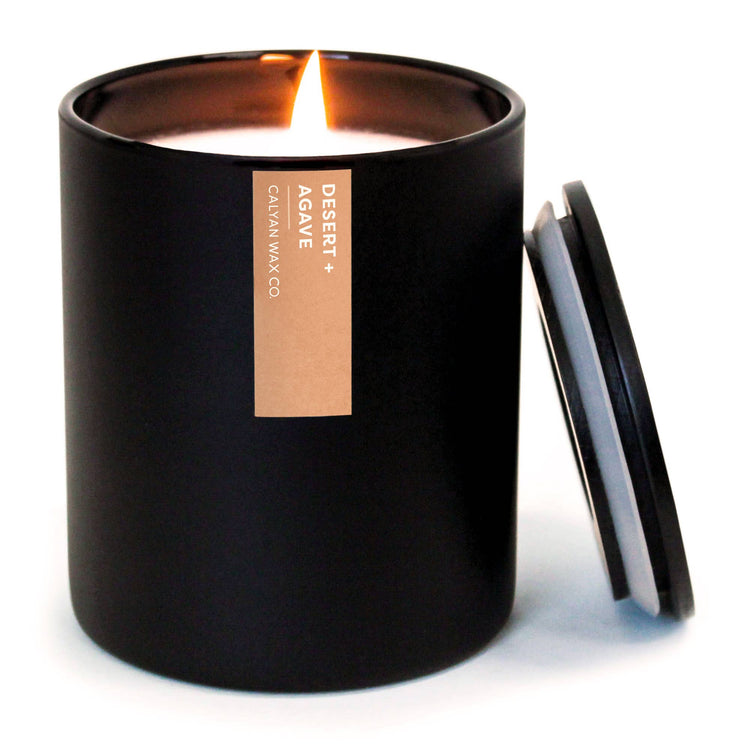 Desert + Agave - Matte Black Tumbler Soy Candle