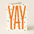 Yay Congratulations Card – Modern Confetti Celebration Card