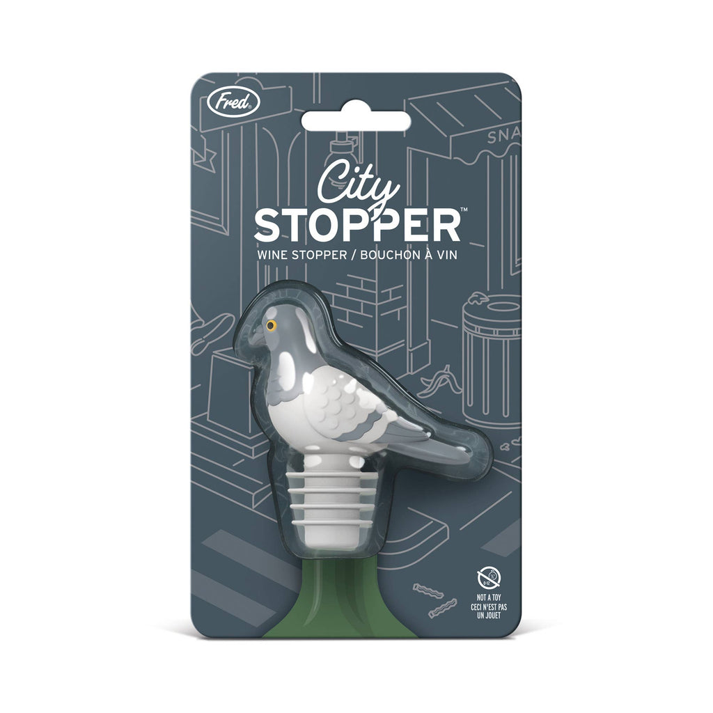 CITY STOPPER Pigeon Bottle Stopper