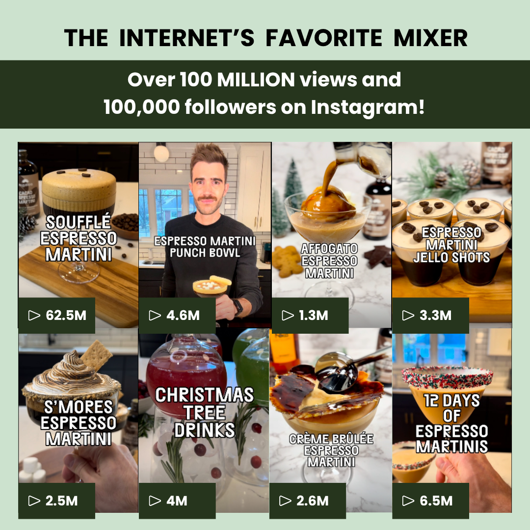 Espresso Martini Cocktail & Mocktail Mix + Kit