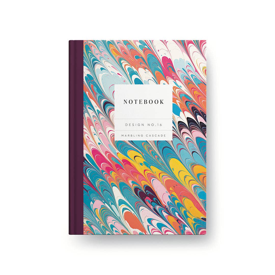 Marbling Cascade Hardback Notebook