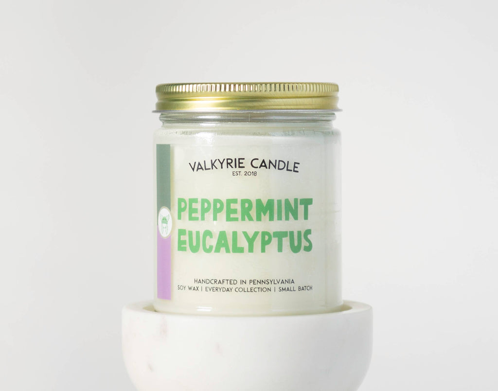 Peppermint and Eucalyptus Candle