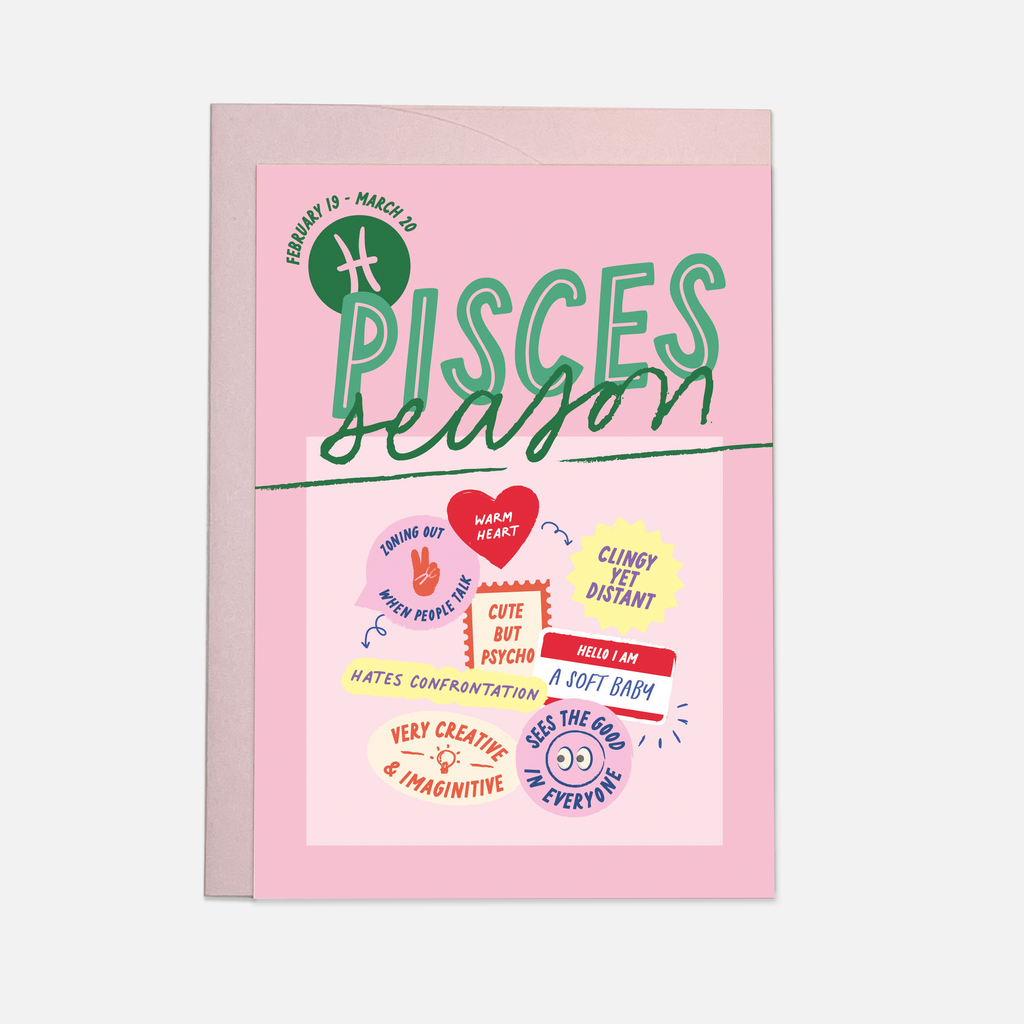 ZODIAC Pisces Card