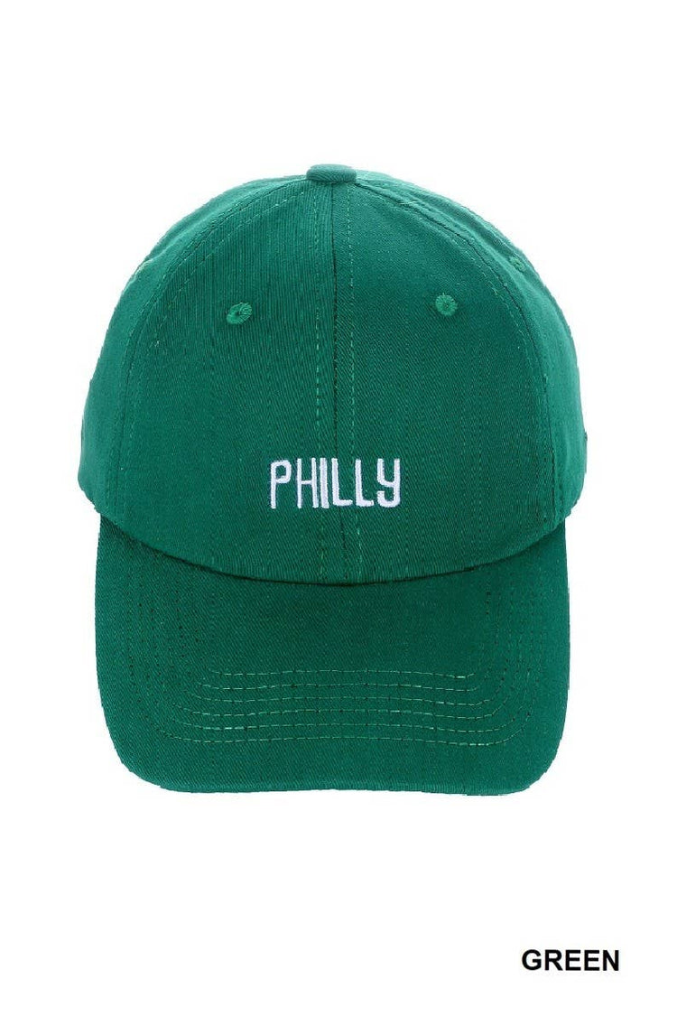 Vintage Green Philly Embroidered Baseball Cap