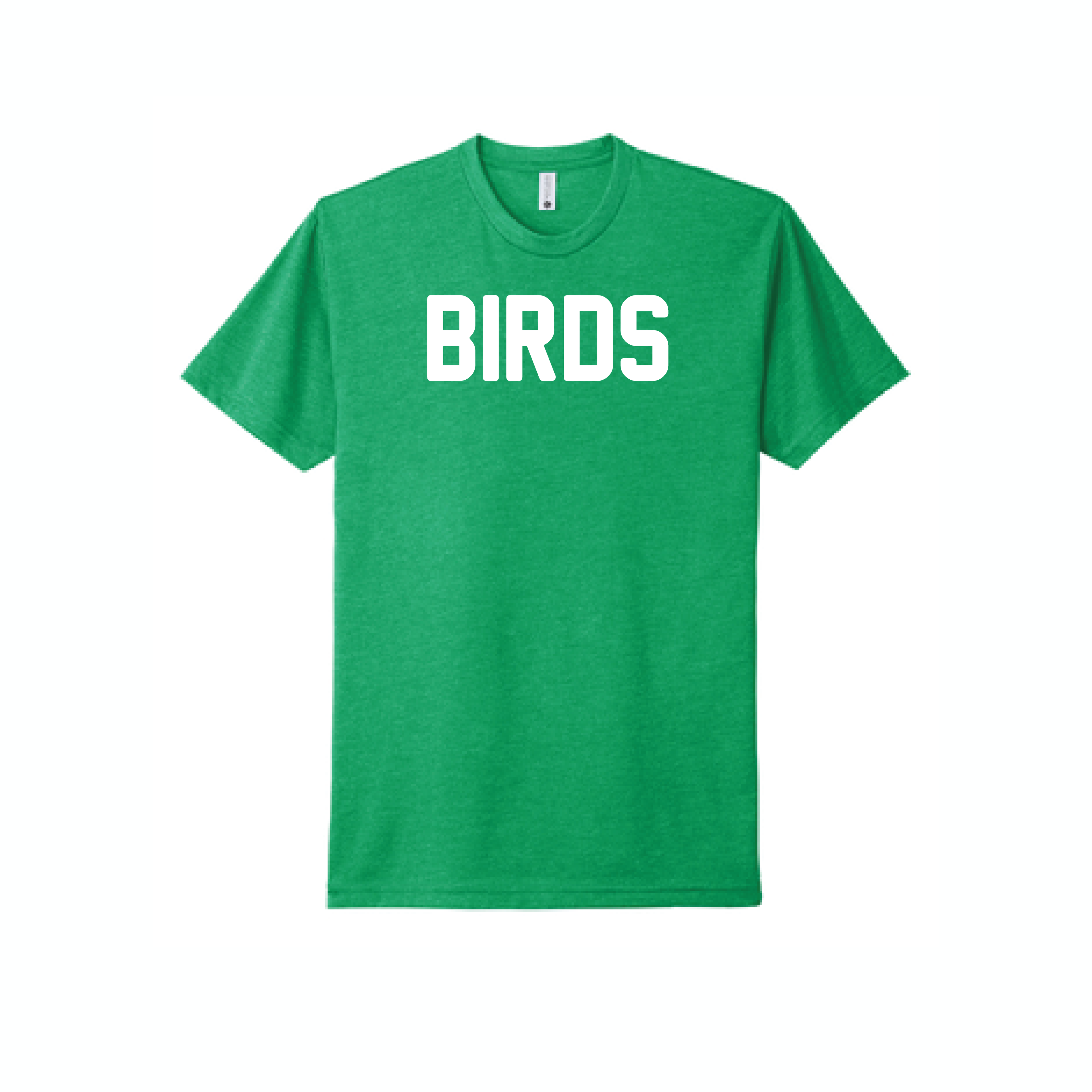 BIRDS Adult Unisex T-Shirts: Kelly Green / Small