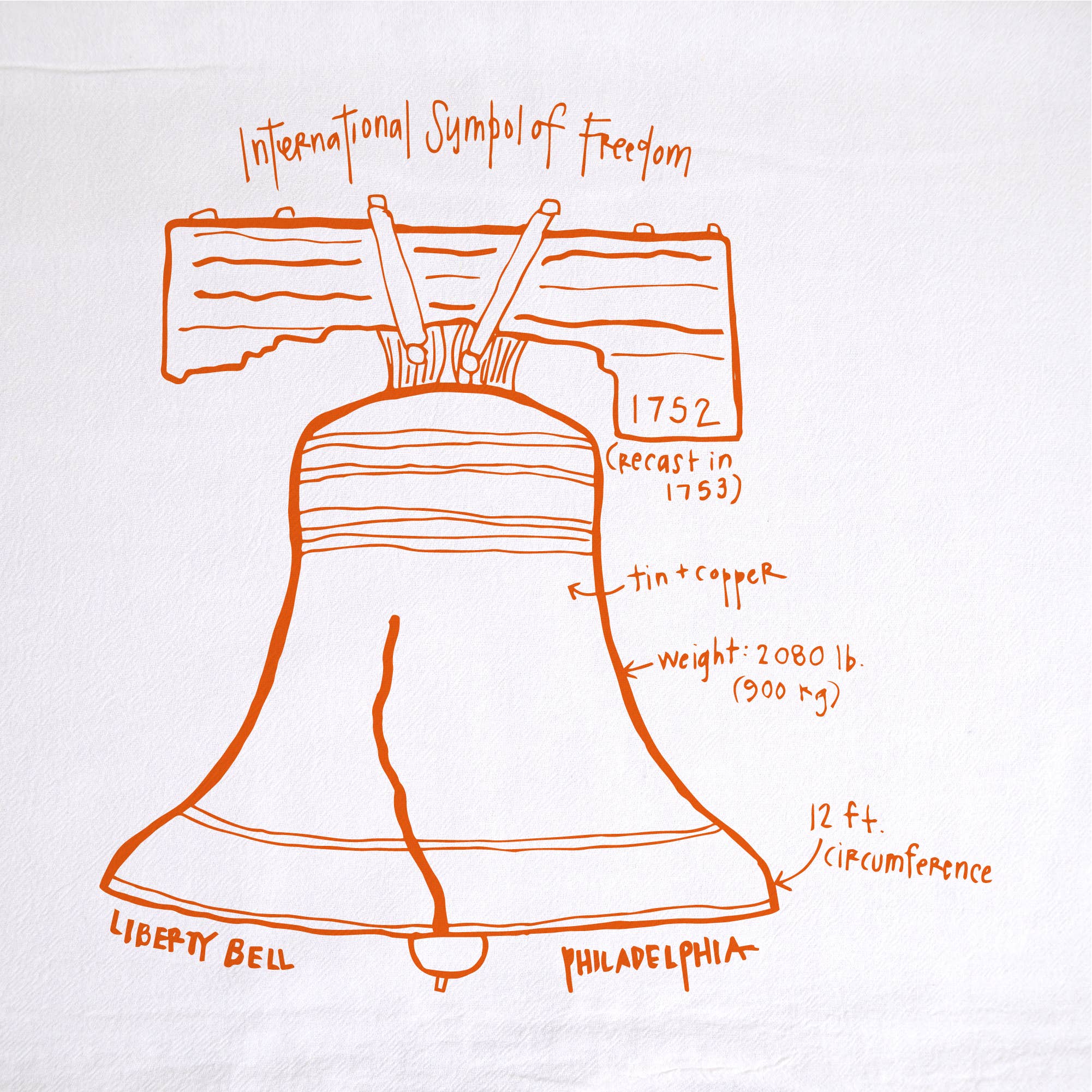 Liberty Bell Tea Towel