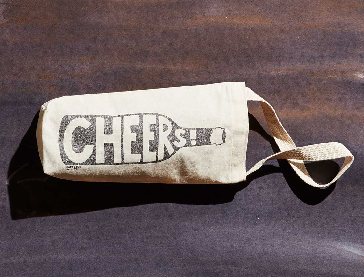 Cheers! Single Wine Tote